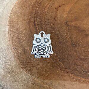 RETIRED James Avery Hooty Owl Charm, Sterling Silver